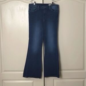 Bridge by gly women's size 30 mid rise flare denim jeans